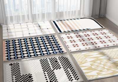 现代地毯组合3D模型下载